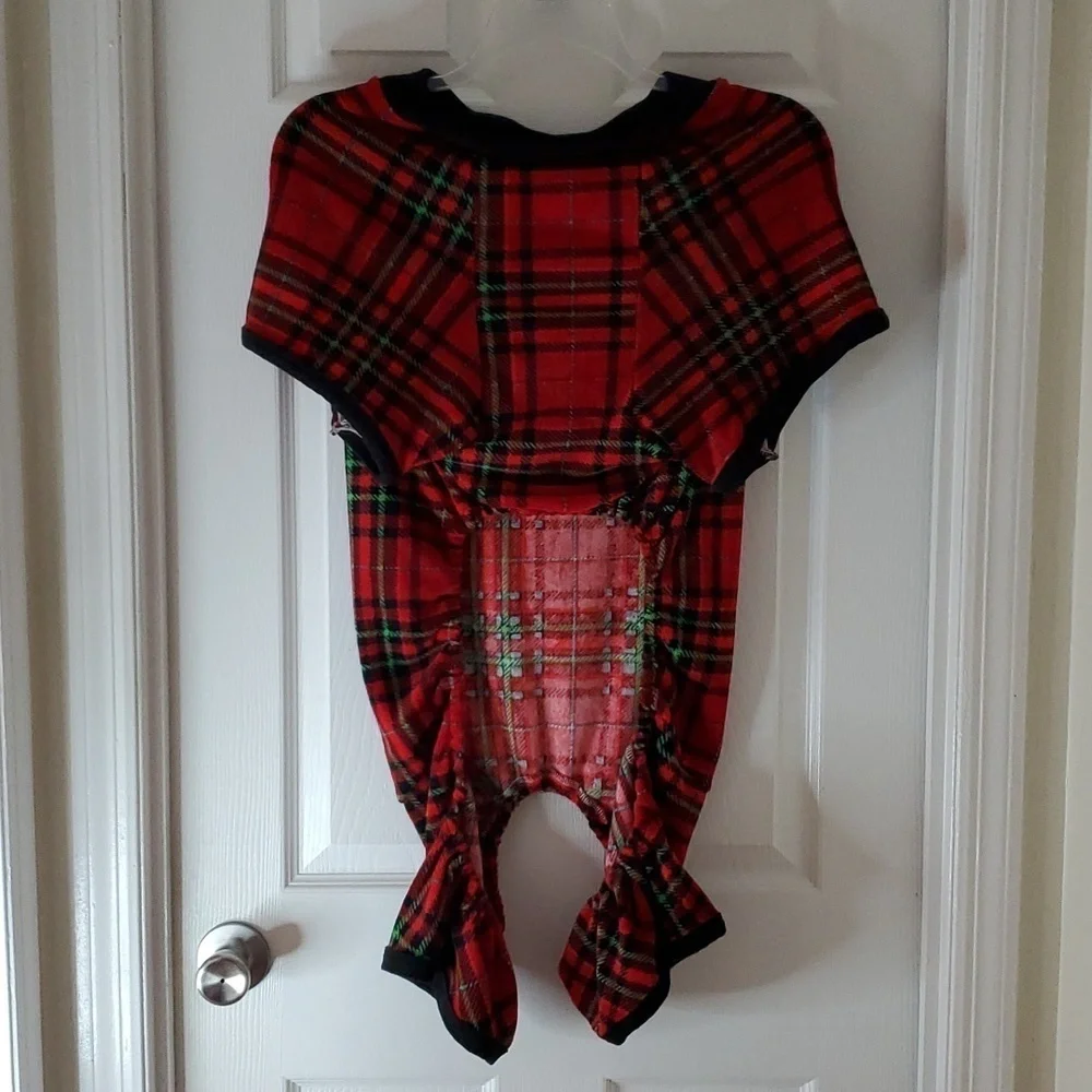 🌼Plaid Pajamas /Outfit for your Furbaby Size XL